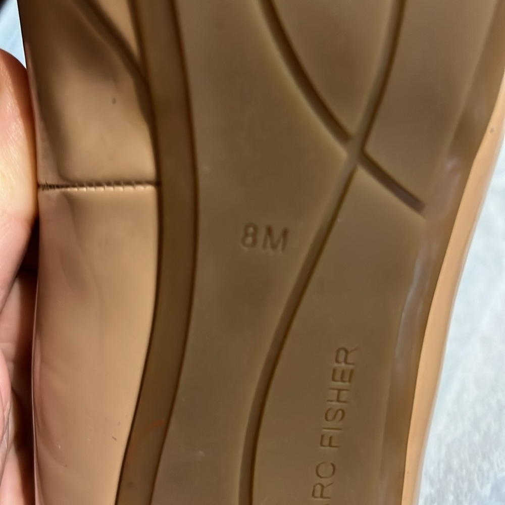 Marc Fisher Tan Platform Heels 8M - Picture 7 of 7